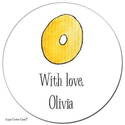 Sugar Cookie Gift Stickers - O Sugar Cookie Gift Stickers - O
