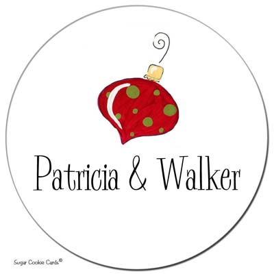 Sugar Cookie Gift Stickers - Ornament