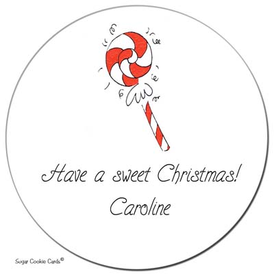 Sugar Cookie Gift Stickers - Peppermint