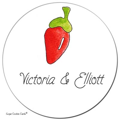 Sugar Cookie Gift Stickers - Peppers Sugar Cookie Gift Stickers - Peppers
