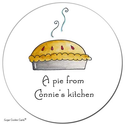 Sugar Cookie Gift Stickers - Pie