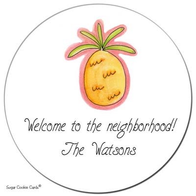 Sugar Cookie Gift Stickers - Pineapple Sugar Cookie Gift Stickers - Pineapple