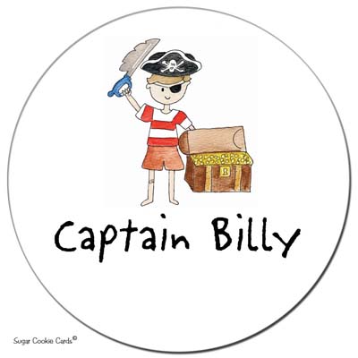 Sugar Cookie Gift Stickers - Pirate Sugar Cookie Gift Stickers - Pirate