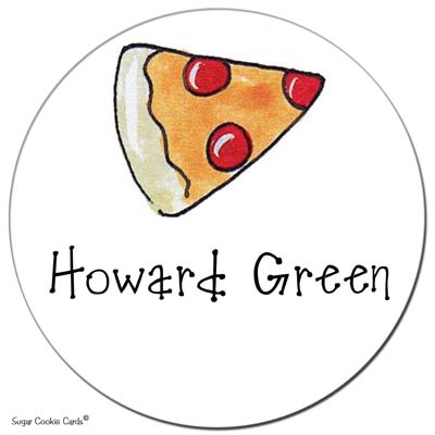 Sugar Cookie Gift Stickers - Pizza Sugar Cookie Gift Stickers - Pizza