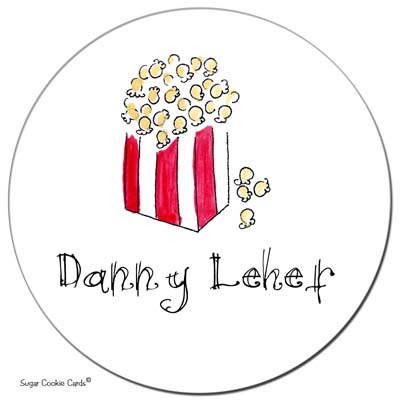 Sugar Cookie Gift Stickers - Popcorn Sugar Cookie Gift Stickers - Popcorn