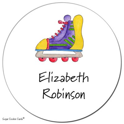 Sugar Cookie Gift Stickers - Rollerblade