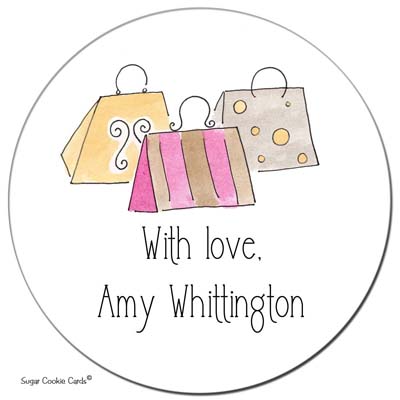 Sugar Cookie Gift Stickers - Shopping Sugar Cookie Gift Stickers - Shopping