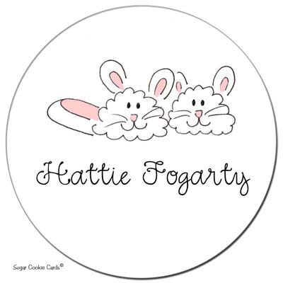 Sugar Cookie Gift Stickers - Slippers Sugar Cookie Gift Stickers - Slippers