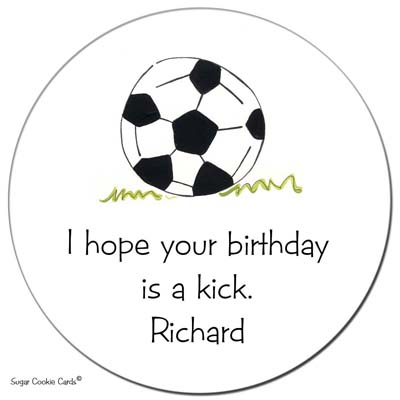Sugar Cookie Gift Stickers - Soccer Sugar Cookie Gift Stickers - Soccer
