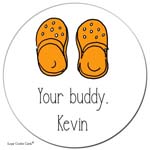Sugar Cookie Gift Stickers - Clogs