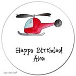 Sugar Cookie Gift Stickers - Copter