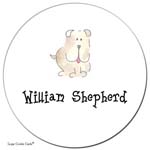 Sugar Cookie Gift Stickers - Doggie