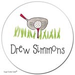 Sugar Cookie Gift Stickers - Golf