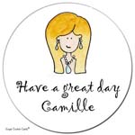 Sugar Cookie Gift Stickers - Lady