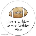 Sugar Cookie Gift Stickers - Pigskin