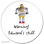 Sugar Cookie Gift Stickers - Robot