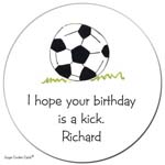 Sugar Cookie Gift Stickers - Soccer