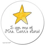 Sugar Cookie Gift Stickers - Star