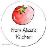 Sugar Cookie Gift Stickers - Tomato