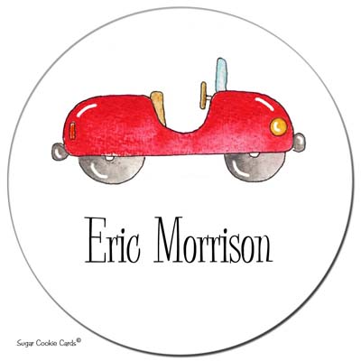 Sugar Cookie Gift Stickers - Vroom Sugar Cookie Gift Stickers - Vroom