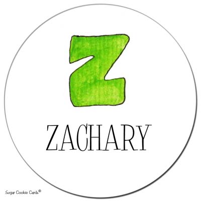 Sugar Cookie Gift Stickers - Z Sugar Cookie Gift Stickers - Z