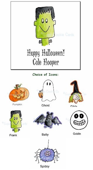 Sugar Cookie - Square Sticker (Halloween)