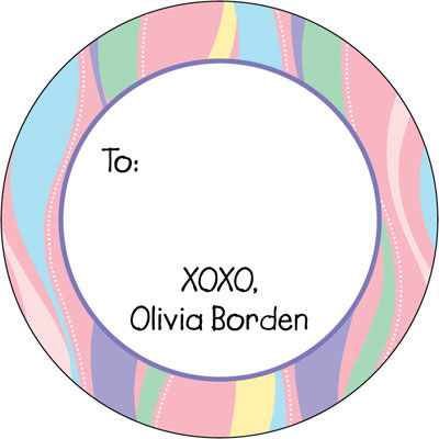 Gift Stickers by iDesign - Waves Pink (Everyday)