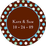Gift Stickers by iDesign - Dots Brown (Everyday)