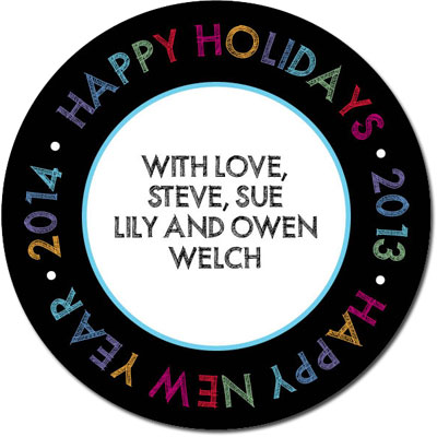 Gift Stickers by iDesign - Happy Holidays Happy New Year (Holiday)