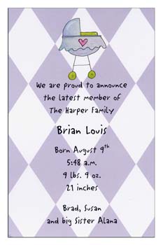 Sugar Cookie Announcements & Invitations - BA-2 Sugar Cookie Announcements & Invitations - BA-2