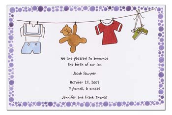 Sugar Cookie Announcements & Invitations - CL-2