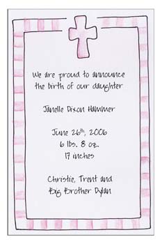 Sugar Cookie Announcements & Invitations - CR-3