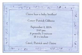 Sugar Cookie Announcements & Invitations - DB-1