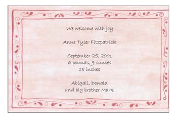 Sugar Cookie Announcements & Invitations - DB-2 Sugar Cookie Announcements & Invitations - DB-2