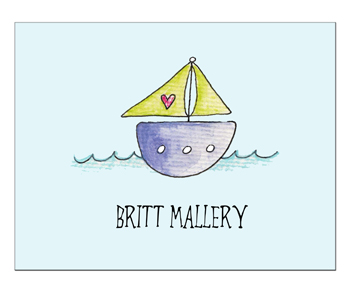 Sugar Cookie Foldover Stationery - FO-BB Sugar Cookie Foldover Stationery - FO-BB