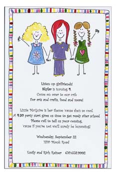 Sugar Cookie Announcements & Invitations - GR-1