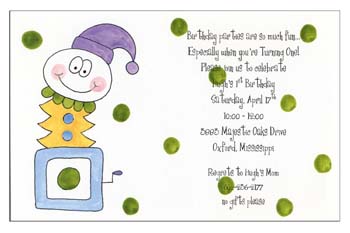 Sugar Cookie Announcements & Invitations - JB-1