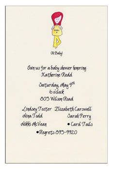 Sugar Cookie Announcements & Invitations - OM-5 Sugar Cookie Announcements & Invitations - OM-5