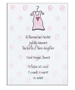 Sugar Cookie Announcements & Invitations - PD-1