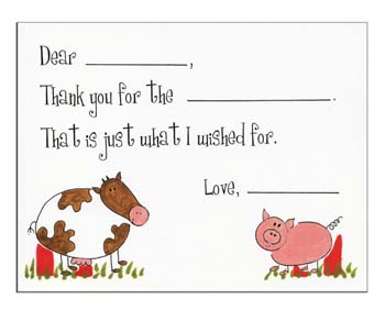Sugar Cookie Fill-In Thank You Notes - TK-BH Sugar Cookie Fill-In Thank You Notes - TK-BH