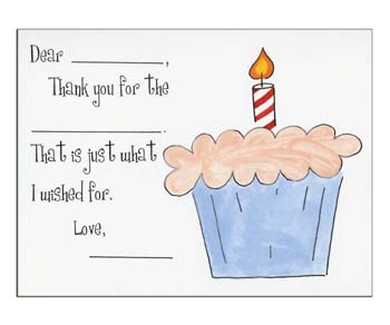 Sugar Cookie Fill-In Thank You Notes - TK-CK Sugar Cookie Fill-In Thank You Notes - TK-CK