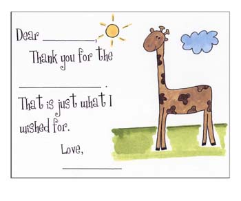 Sugar Cookie Fill-In Thank You Notes - TK-GF Sugar Cookie Fill-In Thank You Notes - TK-GF