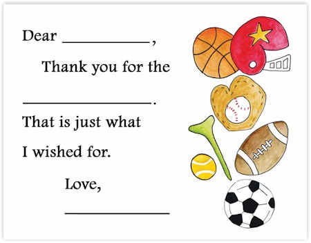 Sugar Cookie Fill-In Thank You Notes - TK-SP