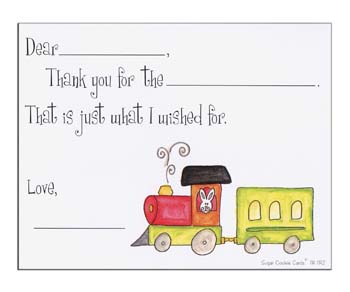 Sugar Cookie Fill-In Thank You Notes - TK-TR2 Sugar Cookie Fill-In Thank You Notes - TK-TR2