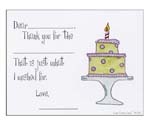 Sugar Cookie Fill-In Thank You Notes - TK-CK2