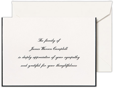 Sympathy Acknowledgement Notes by Crane (Compassion Border) Sympathy Acknowledgement Notes by Crane (Compassion Border)