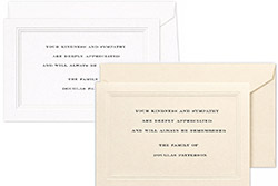 Sympathy Acknowledgement Notes by Crane (Pantheon)