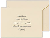 Sympathy Acknowledgement Notes by Crane (Stuyvesant)