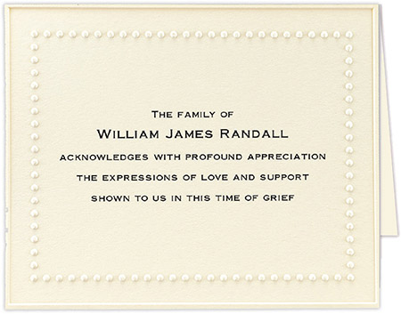 Thermography Sympathy Notes by Embossed Graphics (Hawthorn)