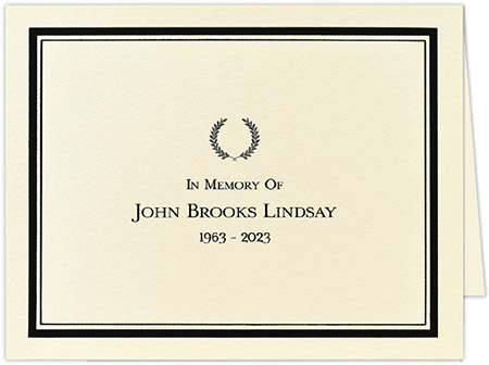 Thermography Sympathy Notes by Embossed Graphics (Chestnut)